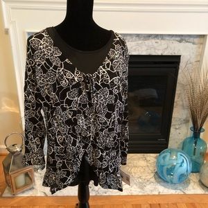 Sag Harbor Missy Cool Crinkle Blouse